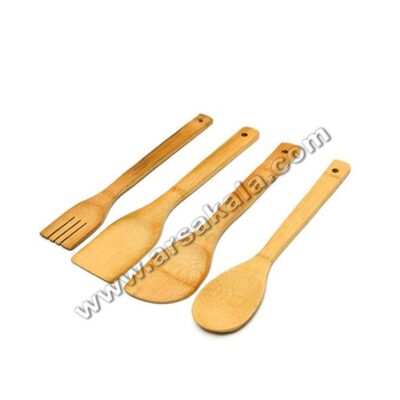 ست کفگیر چوبی چهارتایی