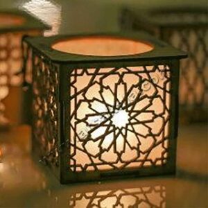 جا شمعی چوبی