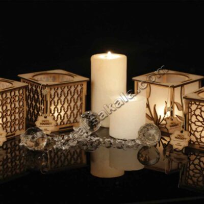 جا شمعی چوبی