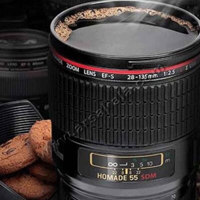 لیوان طرح لنز دوربین