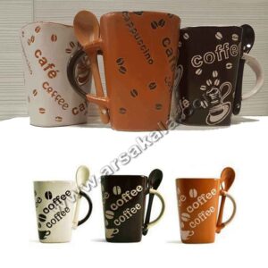 ماگ کافی قاشق دار