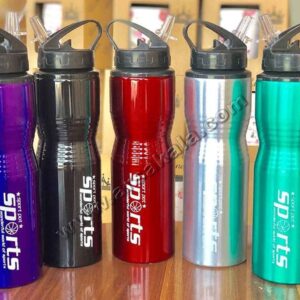 قمقمه اسپرت فلزی نی دار