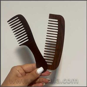 شانه چوبی دوتایی