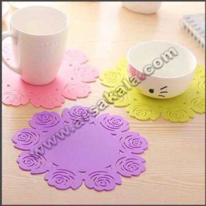 زیر لیوانی 4 عددی سیلیکونی