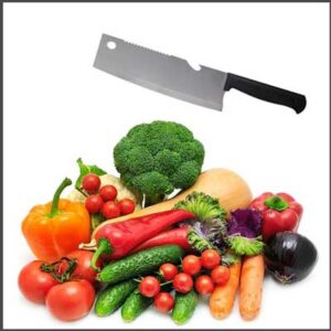 ساطور دسته پلاستیکی آشپزخانه