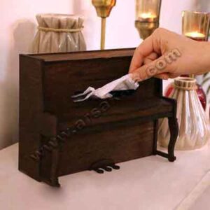 جعبه دستمال کاغذی طرح پیانو