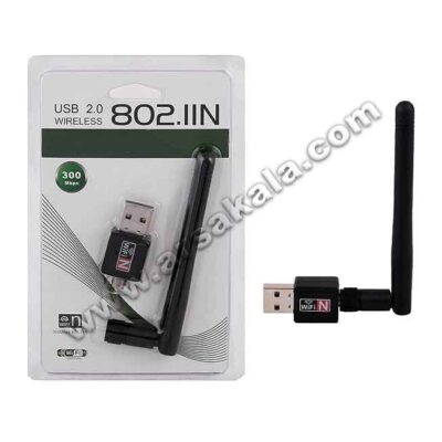 کارت شبکه usb بی سیم مدل 802.11N کارت شبکه usb بی سیم مدل 802.11N