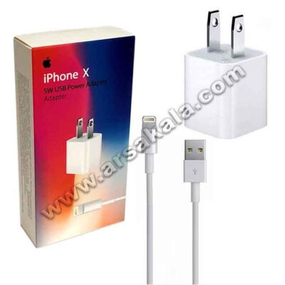 شارژر دیواری به همراه کابل iPhone X شارژر دیواری به همراه کابل iPhone X