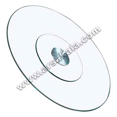 سینی گردان شیشه ای بزرگ