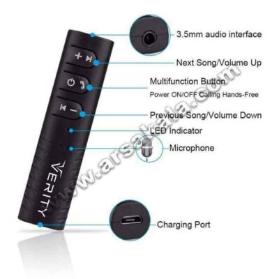 گیرنده بلوتوث ماشین Verity مدل BT-104 گیرنده بلوتوث ماشین Verity مدل BT-104