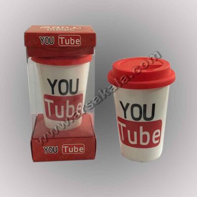 ماگ با درب سیلیکونی یوتیوب ماگ با درب سیلیکونی یوتیوب