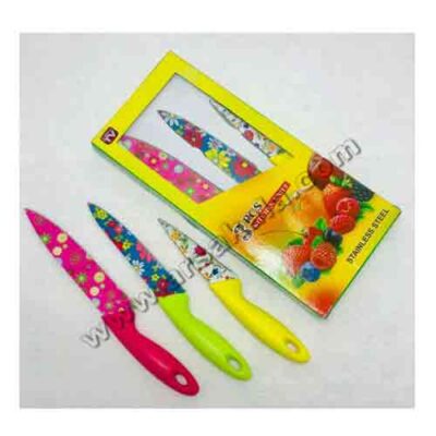 ست چاقو سرامیکی گلدار