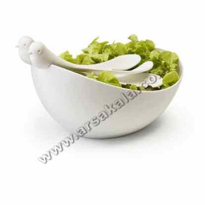 ظرف سالاد خوری طرح پرنده