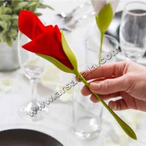 نگهدارنده دستمال سفره طرح گل 4 عددی (اصلی)