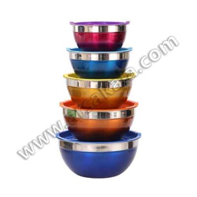 لگل استیل رنگی 5 عددی درب دار