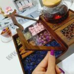 شلف پذیرایی چوبی وارمر دار