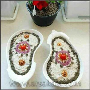 ظرف سرو طرح بادمجان