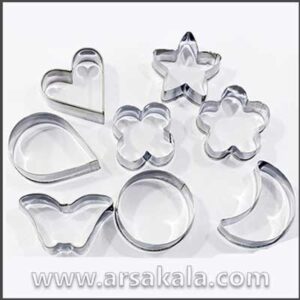 قالب شیرینی پزی و میوه آرایی 8 عددی یاس