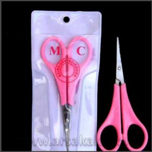 قیچی ابرو دسته صورتی