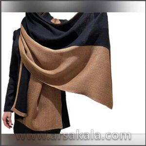 شال کرپ شانتون دو رنگ
