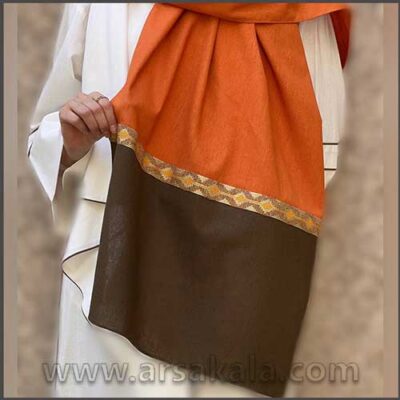 شال لینن نخی دو رنگ شال لینن نخی دو رنگ