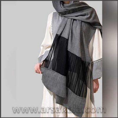 شال لینن دونخ مشکی شال لینن دونخ مشکی