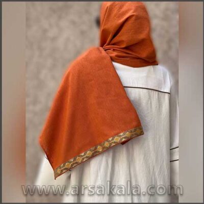 شال لینن نخی دو رنگ