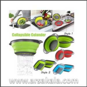 سبد آبکش سیلیکونی تاشو foldable