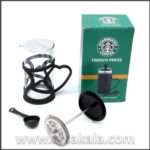 قهوه ساز دستی و چای ساز شیشه ای با فیلتر استیل