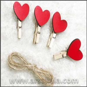 گیره عکس قلب