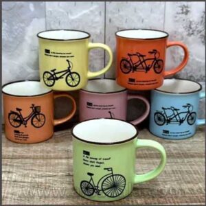 ماگ سرامیکی طرح دوچرخه