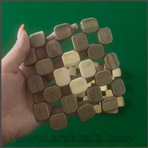 زیر قابلمه مهره ای چوبی