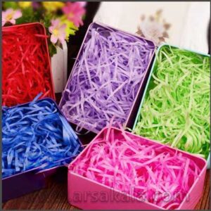 پوشال تزئینی قرمز مشکی 50 گرمی