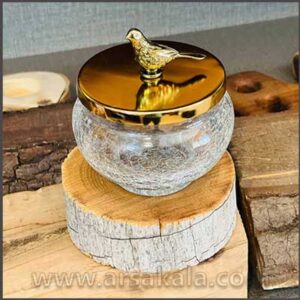 قندان و شکلات خوری طلایی در پرنده