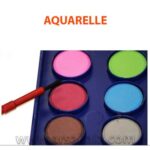 آبرنگ 12 رنگ AQUARELLE
