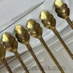 نی استیل شربت خوری طرح برگ