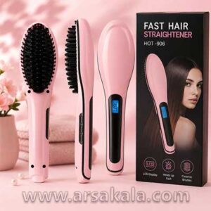 برس حرارتی صاف کننده مو Fast Hair Straightener با نمایشگر LCD