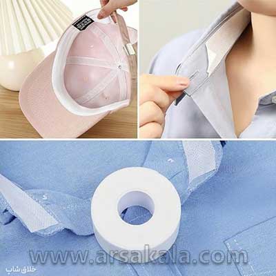 نوار عرقگیر یقه و کلاه J&M Home نوار عرقگیر یقه و کلاه برای جذب عرق و رطوبت